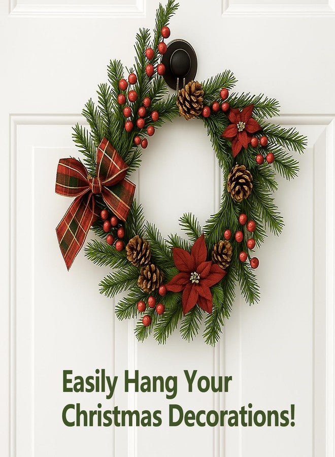 TNDCKP Suction Cup Hooks for Wreaths for Glass，twist suction cup hooks, No Damage Wreath Hanger for Glass Doors, Magnetic Door Hooks for Wreaths, Wreath Hanger Suction Cup for Front Door (Walnut, 4-Pack) - Image 5